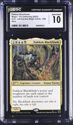 DAKKON BLACKBLADE Secret Lair Left Handed Cards CGC 10 MTG [Nostalgium] - Image 1