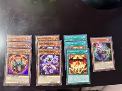 LP Yu-Gi-Oh! Card Set - Soul Resonator, Bone Archfiend, Crimson Gaia - Image 1