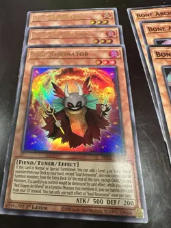 LP Yu-Gi-Oh! Card Set - Soul Resonator, Bone Archfiend, Crimson Gaia - Image 2