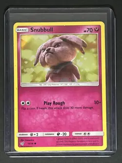 Snubbull Detective Pikachu 15/18 Holo Common Pokemon Card NM - Image 1