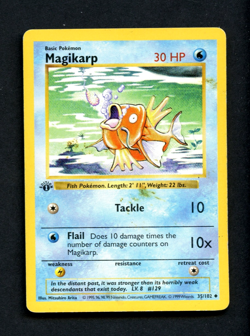 Pokemon Card: 1st Edition MAGIKARP Base Uncommon (HP) - Image 1