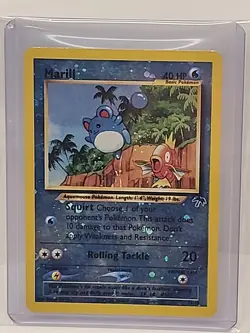 MARILL 11/18 Reverse Holo Promo*Swirl*Southern Island Pokemon Card LP - Image 1