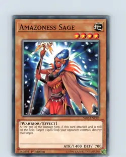 Yu-Gi-Oh TCG Amazoness Sage SS02-ENC07 1st Edition Regular Common Card NM - Image 1