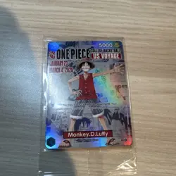 One Piece Monkey D. Luffy US Voyage College Basketball Promo Card (Sealed) - Image 1