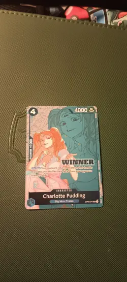 One Piece Card Game Charlotte Pudding OP08-067 Store Winner Promo - Image 1