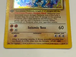 Machamp Pokemon Card 8/102 Base Set 1st Edition Holo - Image 3