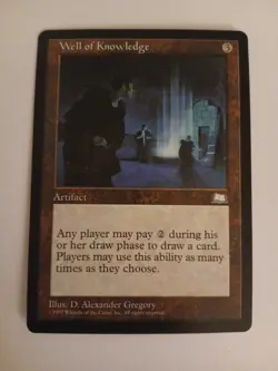 Well of Knowledge LP/MP MTG Magic the Gathering Weatherlight - Image 1