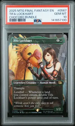 PSA 10 2025 MTG FINAL FANTASY CHOCOBO FOIL #0567 TIFA LOCKHART - Image 3