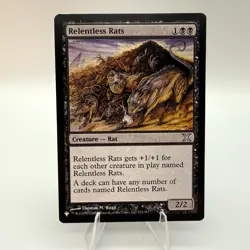 Magic The Gathering Tenth Edition Relentless Rats Regular NM - Image 1