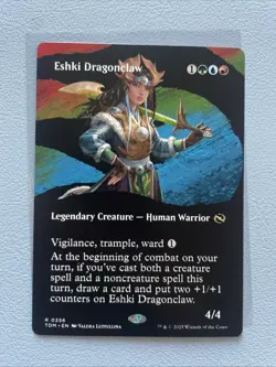 Eshki Dragonclaw - Borderless - Tarkir Dragonclaw - NM MTG TDM R 0356 - Image 1