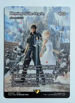Blessing of the Oracle Akroma's Will 21 NM Near Mint FCA Final Fantasy Magic MTG - Image 1