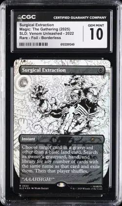 2025 MAGIC: THE GATHERING BORDERLESS SURGICAL EXTRACTION CGC 10 GEM MINT - Image 1