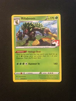 Rillaboom 014/202 Pokemon Prize Pack Series 1 NM variant Sword & Sheild C - Image 1