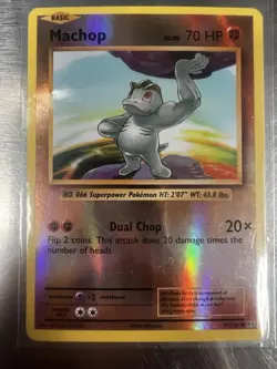 POKEMON TCG Machop 57/108 XY Evolutions 2016 Reverse Holo Foil Common Card - Image 1