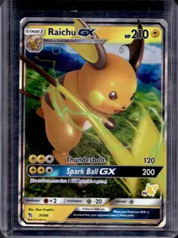 2019 Pokemon SM Hidden Fates Raichu GX #20/68 - Image 1