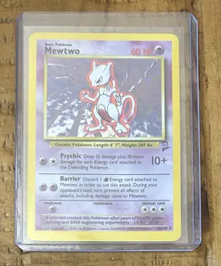 Pokemon TCG Mewtwo #10/130 Holo Base 2 1999-2000 - Image 1
