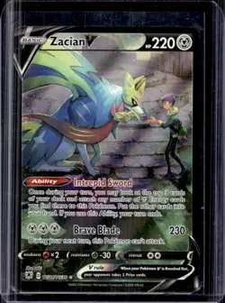 2022 Pokemon SWSH Astral Radiance Zacian V Trainer Gallery #TG21/TG30 - Image 1