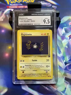Magnemite 60/82 Team Rocket CGC 9.5 Non-Holo Pokemon Gem Mint - Image 1
