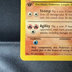 Rapidash 1st Edition NM- Pokemon Jungle 44/64 - Vintage 1999 - Image 5