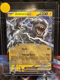 Pokemon TCG Black Bolt Zekrom Ex 034/086 Double Rare Holo NM - Image 1