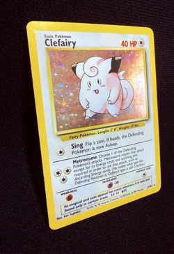 1999 Clefairy 005/102 Base Set Holo Rare Vintage Pokemon TCG WoTC MP - Image 3
