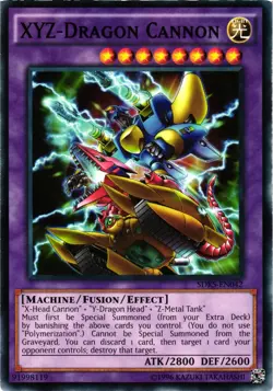 Yugioh XYZ-Dragon Cannon SDKS-EN042 Common Unlimited Edition VLP - Image 1