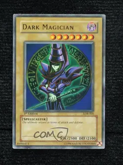Dark Magician 1st Ed. YuGiOh Legend of Blue Eyes White Dragon #LOB-005 2002 - Image 1