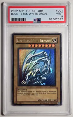 2002 YU-GI-OH! STARTER DECK KAIBA Blue Eyes White Dragon SDK-001 PSA 9 - Image 1