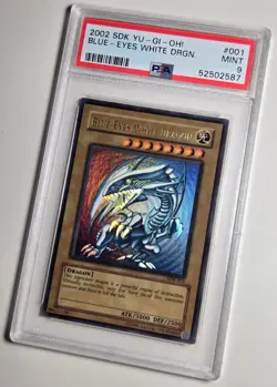 2002 YU-GI-OH! STARTER DECK KAIBA Blue Eyes White Dragon SDK-001 PSA 9 - Image 3