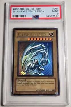 2002 YU-GI-OH! STARTER DECK KAIBA Blue Eyes White Dragon SDK-001 PSA 9 - Image 4