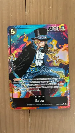 Sabo One Piece Alternate Art OP04-083 Kingdoms of Intrigue Parallel Dressrosa - Image 1