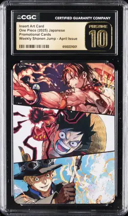 2025 ONE PIECE PROMO CARDS JPN INSERT ART CARD CGC 10 PRISTINE - Image 1