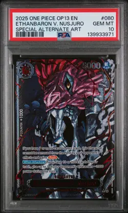 2025 ONE PIECE OP13-CARRYING ON HIS WILL #080 ST. ETHANBARON V. NUSJURO PSA 10 - Image 1