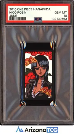 One Piece 2010 Nico Robin June One Piece Hanafuda GEM MINT PSA 10 - Image 1
