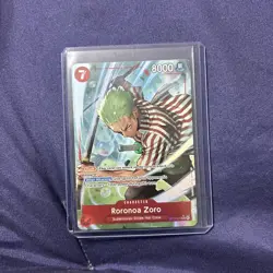 Roronoa Zoro OP14-015 English Foil (Alt Art) One Piece Azure Sea’s Seven - Image 1