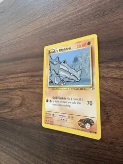 BROCK’S RHYHORN - Gym Heroes Set - 70/132 - Common - Pokemon Card - LP - Image 4