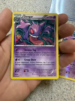 Pokemon Gengar TCG HOLO + Reverse Holo Rare Card XY Breakthrough 60/162 LP-NM - Image 2