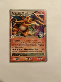 Charizard G LV.X DP45 Diamond & Pearl Black Star Promo Holo Pokemon Card - MP - Image 1