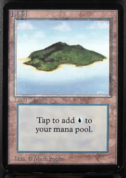 MTG Lands Set Of Four, Forest, Island, Mountain, and Swamp Alpha 1993 Magic Card - Image 3
