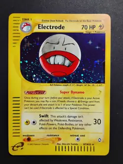Electrode H7/H32 Aquapolis Holo Rare 2002 WOTC Vintage E-Reader Pokemon Card LP - Image 1