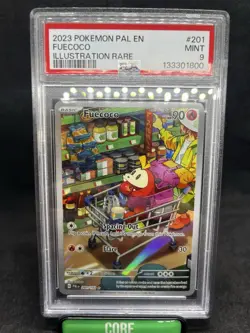 Pokemon TCG Paldea Evolved Fuecoco Illustration Rare Card 201/193 PSA 9 - Image 2