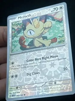 Meowth 052/165 Reverse holo - LP-NM - Pokemon TCG Card - Image 2