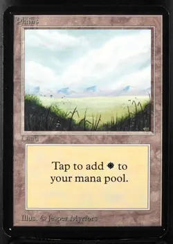 MTG Lands Plains A & B Alpha 1993 Magic Card - Image 3