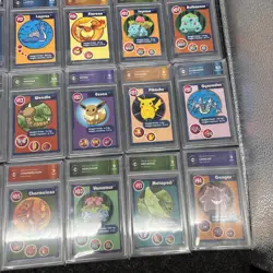 Huge Lot Of 31 Authentic Graded 1999 Burger King Pokemon Trivia Promo Cards Rare - Image 2