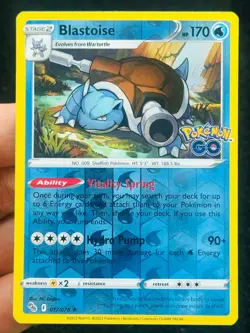 Blastoise 017/078 Pokemon GO Reverse holo - MP - LP - Pokemon TCG Card - Image 1
