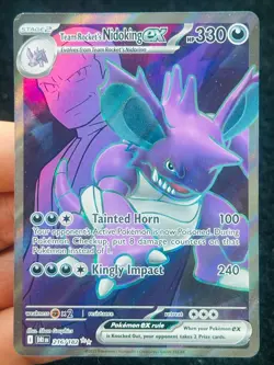 Team Rocket's Nidoking ex 216/182 - FA - DRI - - MP - LP - Pokemon TCG Card - Image 1