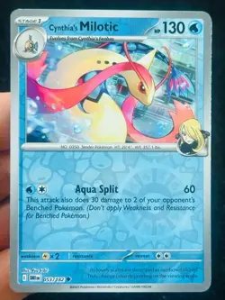 Cynthia's Milotic 053/182 Reverse holo - LP-NM - Pokemon TCG Card - Image 1