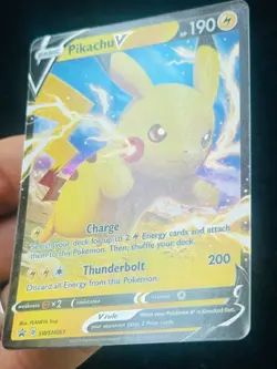 Pikachu V SWSH061 - Black Star Promo - LP-NM - Pokemon TCG Card - Image 2