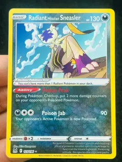 Radiant Hisuian Sneasler 123/196 - LP-NM - Pokemon TCG Card - Image 1