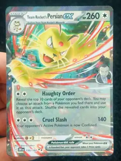 Team Rocket's Persian ex 150/182 - LP-NM - Pokemon TCG Card - Image 1